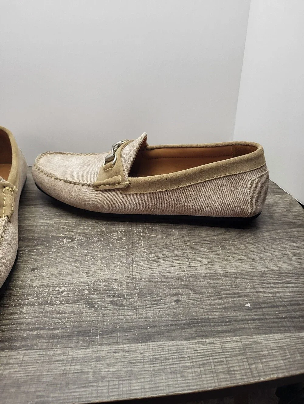 Allen Edmonds Sebastian Bit Driving Loafers Shoe Mens Size 13 D Bone New